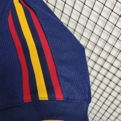 2010 Spain away blue shirt