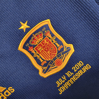 2010 Spain away blue shirt