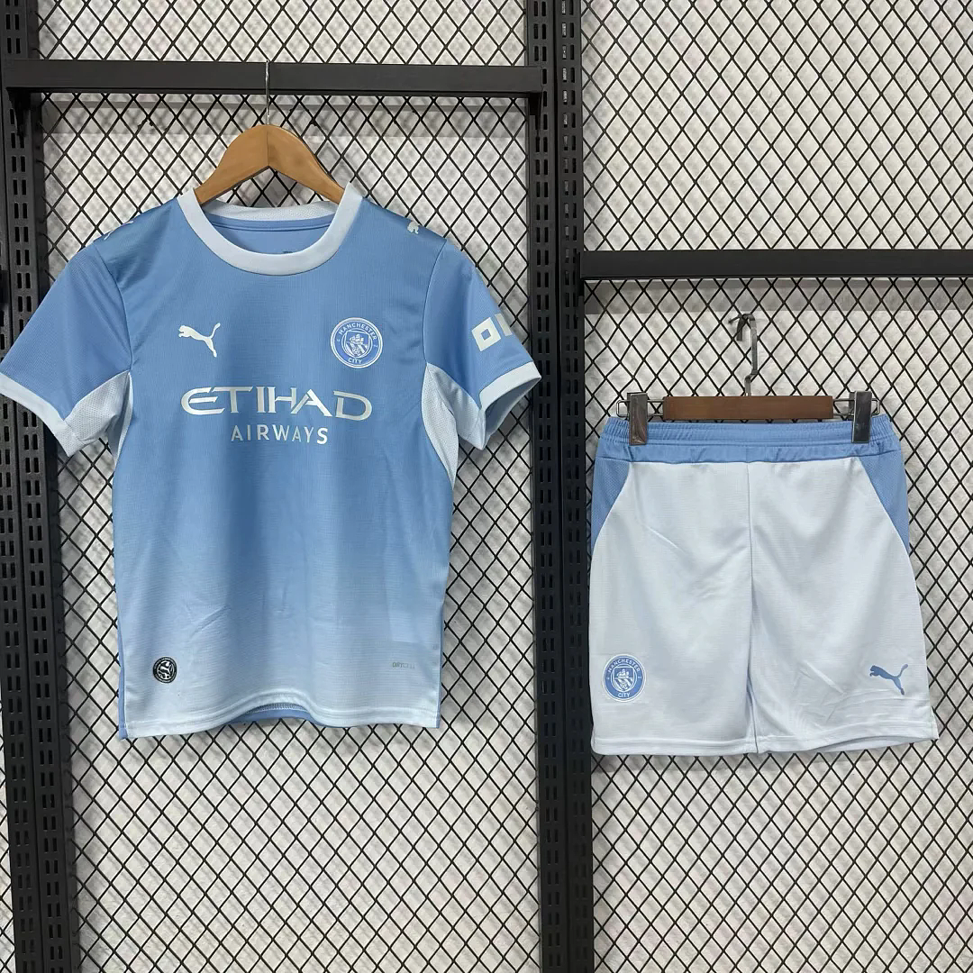 Kids Kit Manchester city 2026/27 Home Soccer Jersey