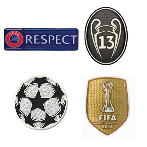 CHAMPIONS LEAGUE REAL MADRID PATCH SET + FIFA CHAMPIONS