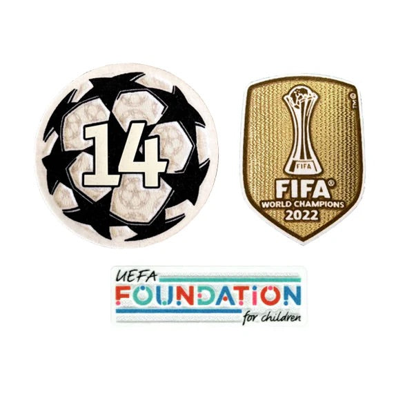 REAL MADRID CHAMPIONS LEAGUE PATCH SET 23/24