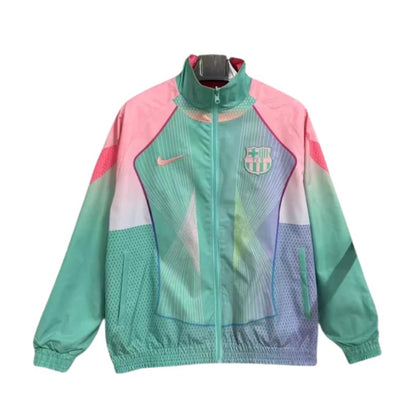 barcelona pink/green jacket