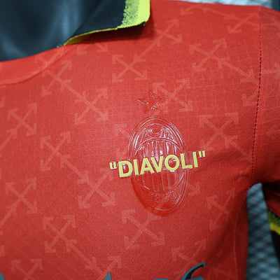 AC MILAN RED AND GREEN SPECIAL PLAYER VERSION JERSEY 2024/2025 tm