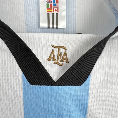 Argentina Home Retro Long Sleeve Jersey 2006 tm