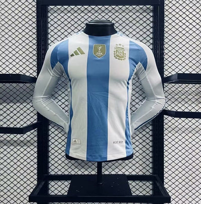 Argentina home long sleeve player version jersey 2024 tm