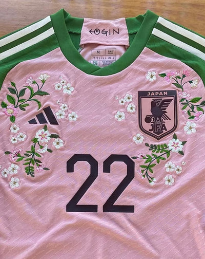 Floral embroidery on the Japan