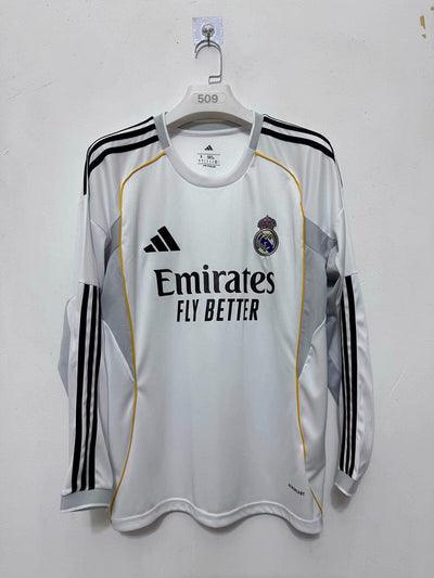 Real madrid home long sleeve 2025/2026