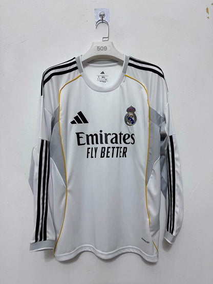 Real madrid home long sleeve 2025/2026