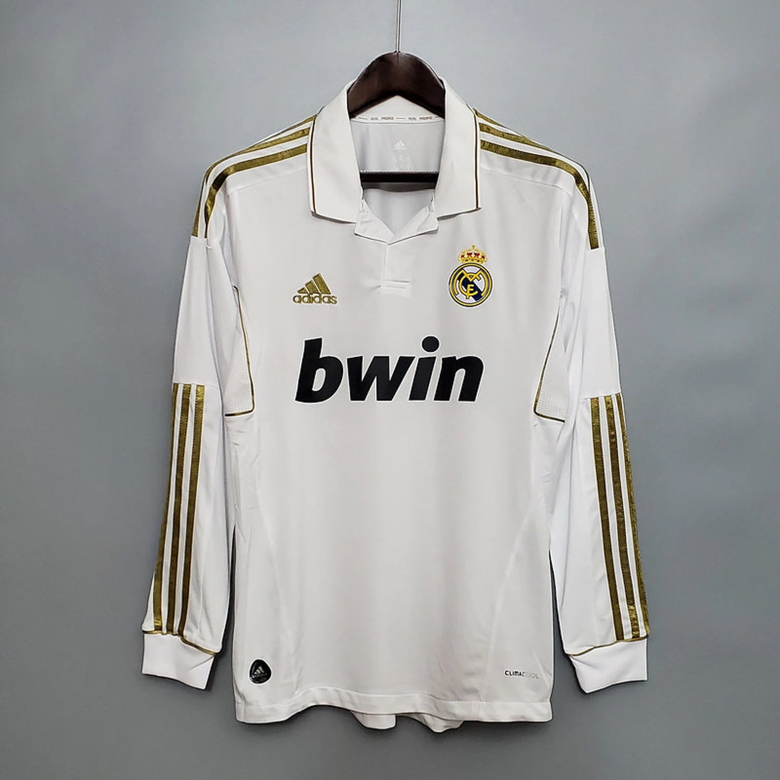 Real Madrid Home 2011-12 Retro Long sleeve Football Jersey