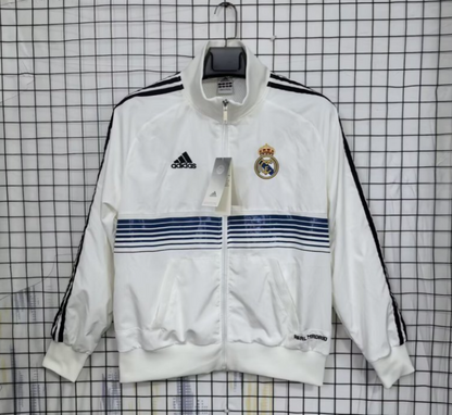 25-26 Real Madrid White Windbreaker