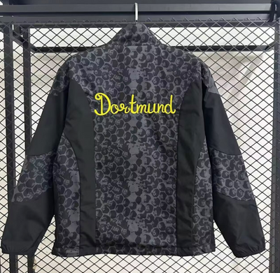 25-26 Dortmund Black Windbreaker