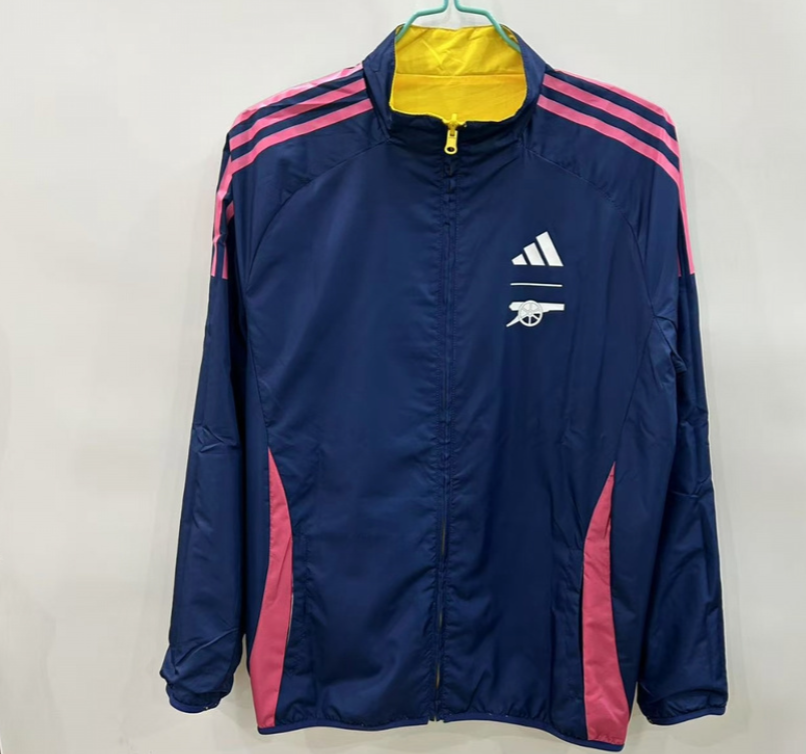 25-26 Arsenal blue yellow reversible Windbreaker