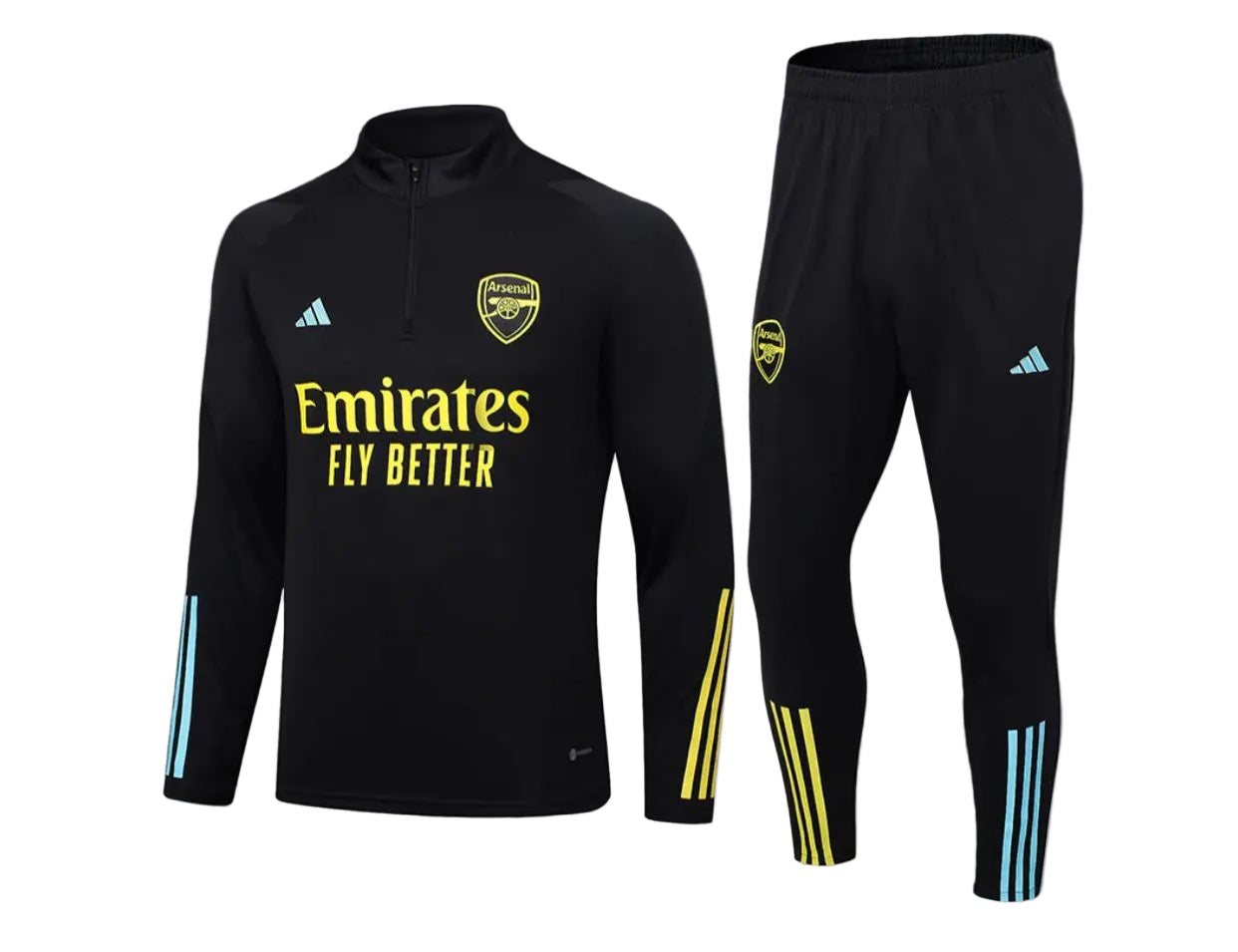2024-25 Arsenal adidas 1/4 zip training top and matching pants