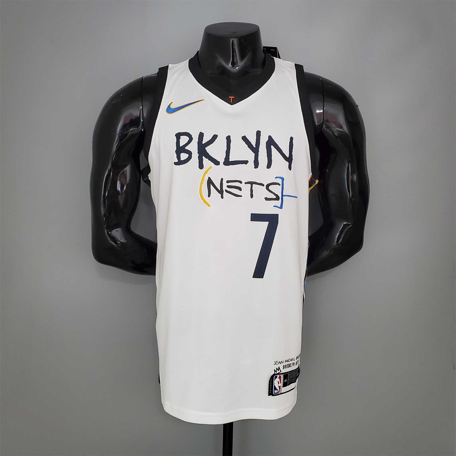 DURANT#7 Brooklyn Nets graffiti white