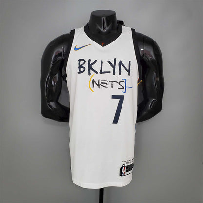DURANT#7 Brooklyn Nets graffiti white