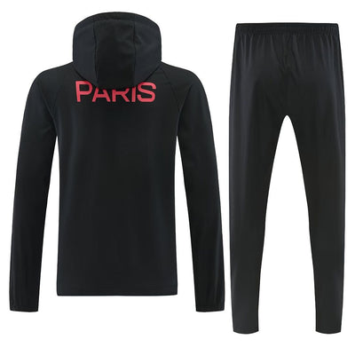 PSG 2026/27 Black Windbreaker Suit