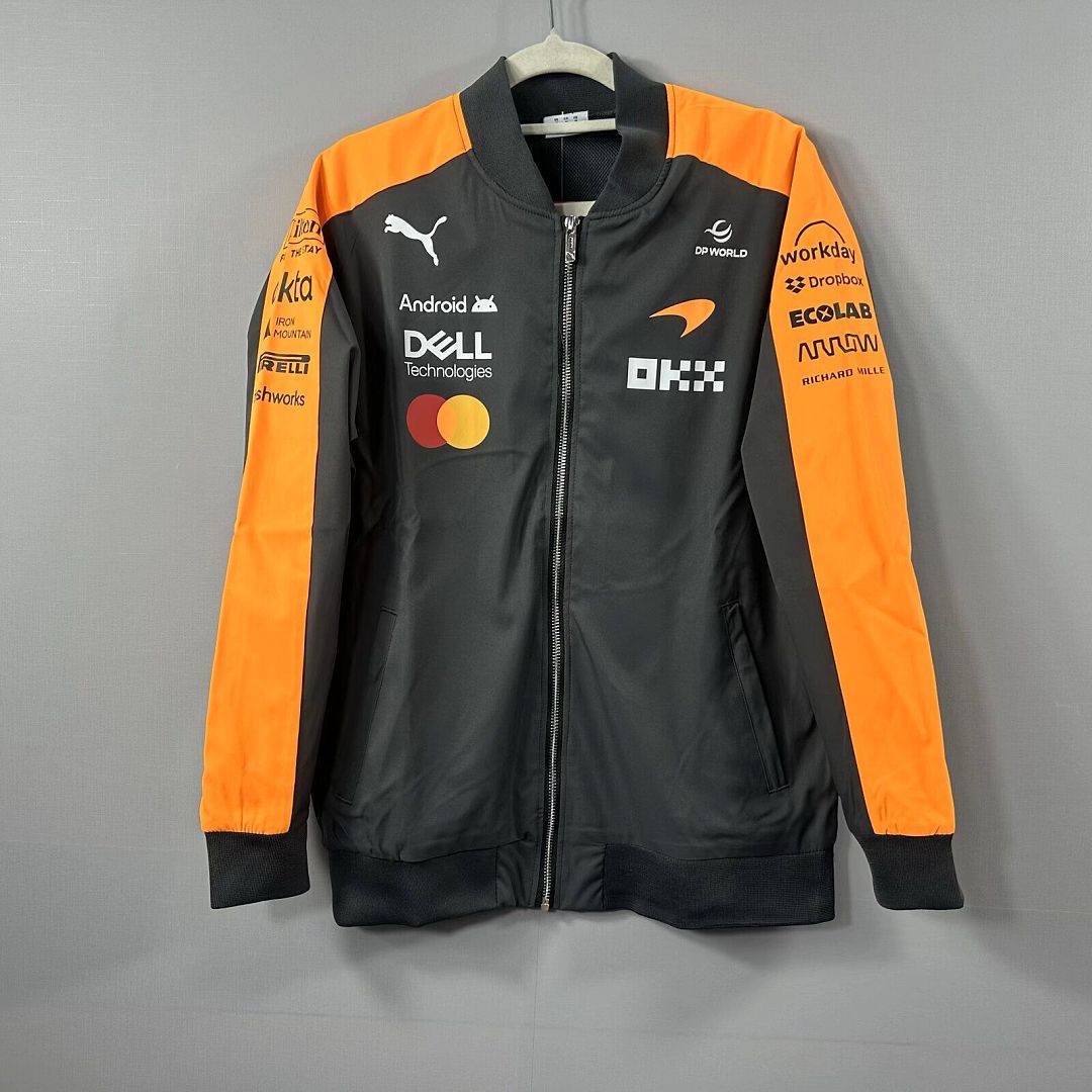McLaren F1 Team Bomber Jacket - Orange & Black