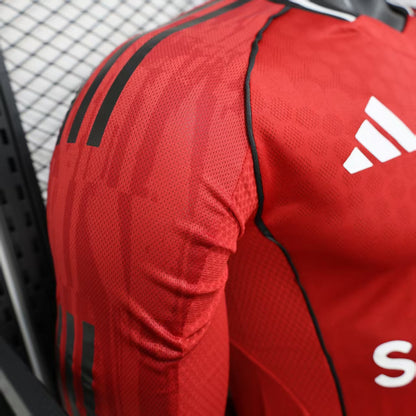 25-26 Manchester united home long sleeve jersey