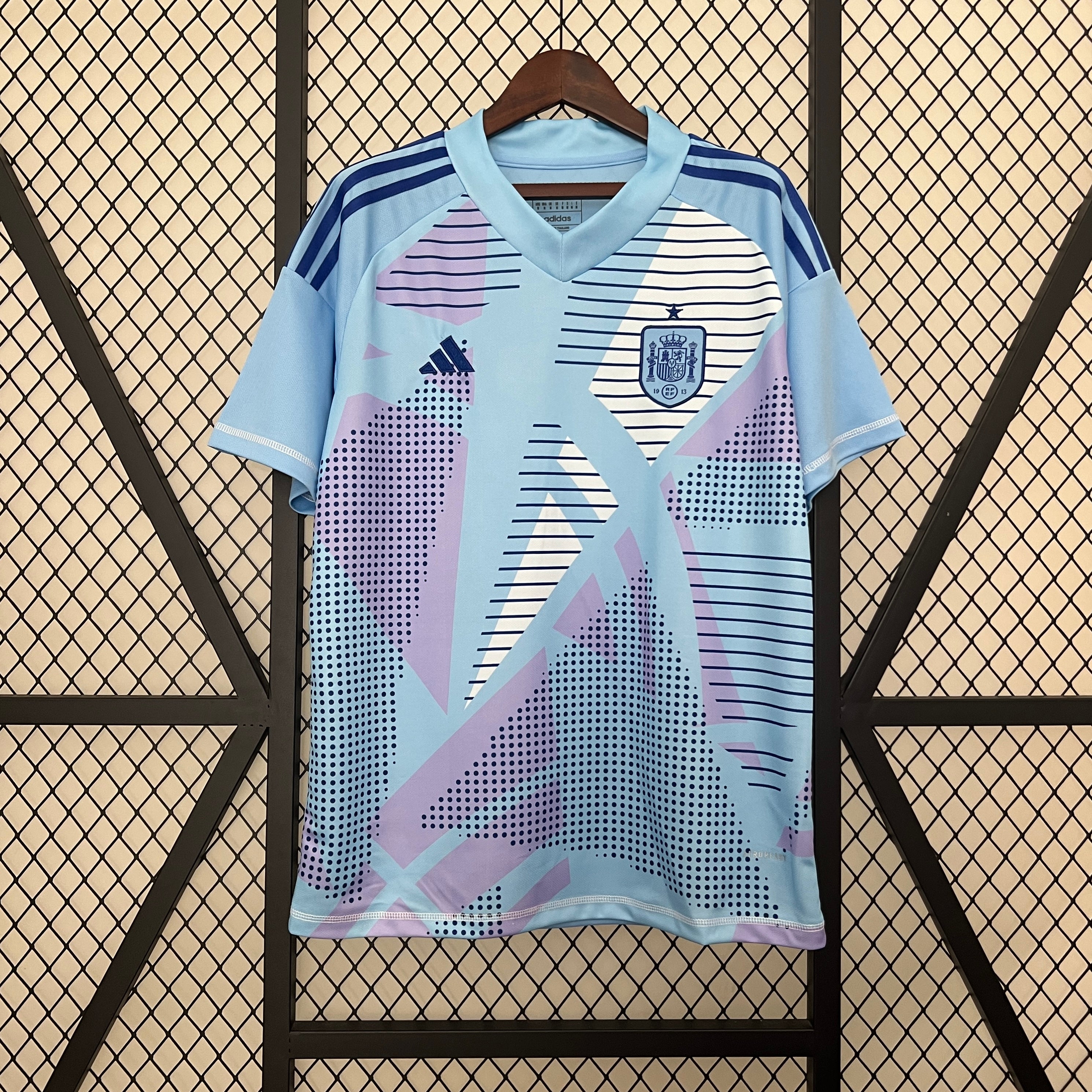 2024 Spain blue goalkeeper jersey