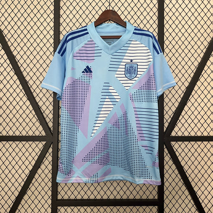 2024 Spain blue goalkeeper jersey