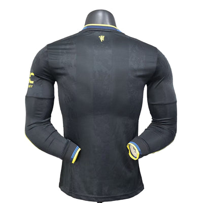 25-26 Manchester United third Away black long sleeve jersey