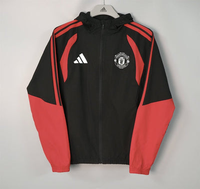 Manchester United Black & Red Windbreaker