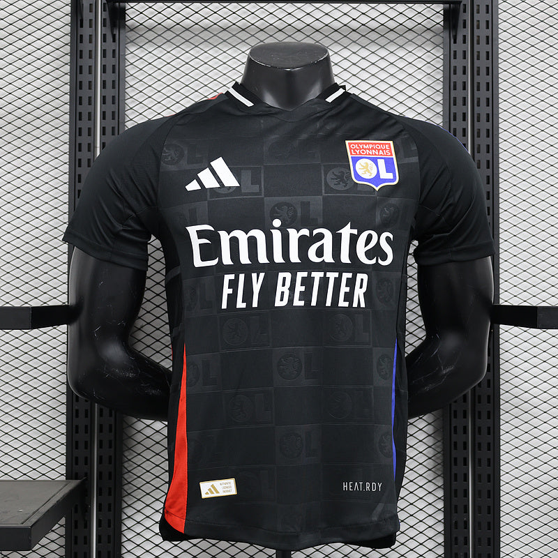 24-25 Lyon away black player version jersey tm