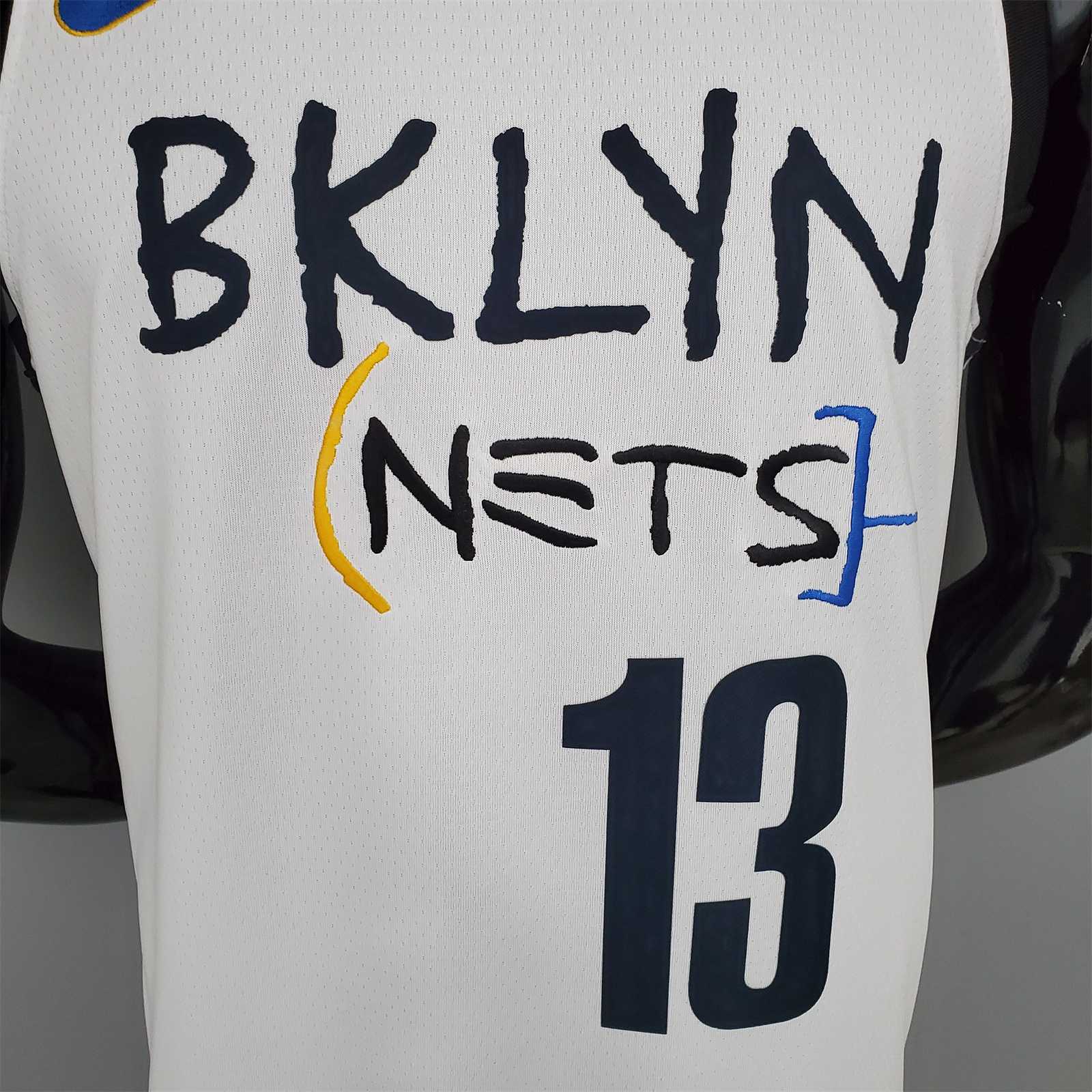 HARDEN#13 Brooklyn Nets graffiti white