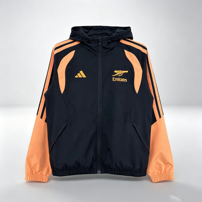 Arsenal 2026/27 Black Windbreaker Jacket