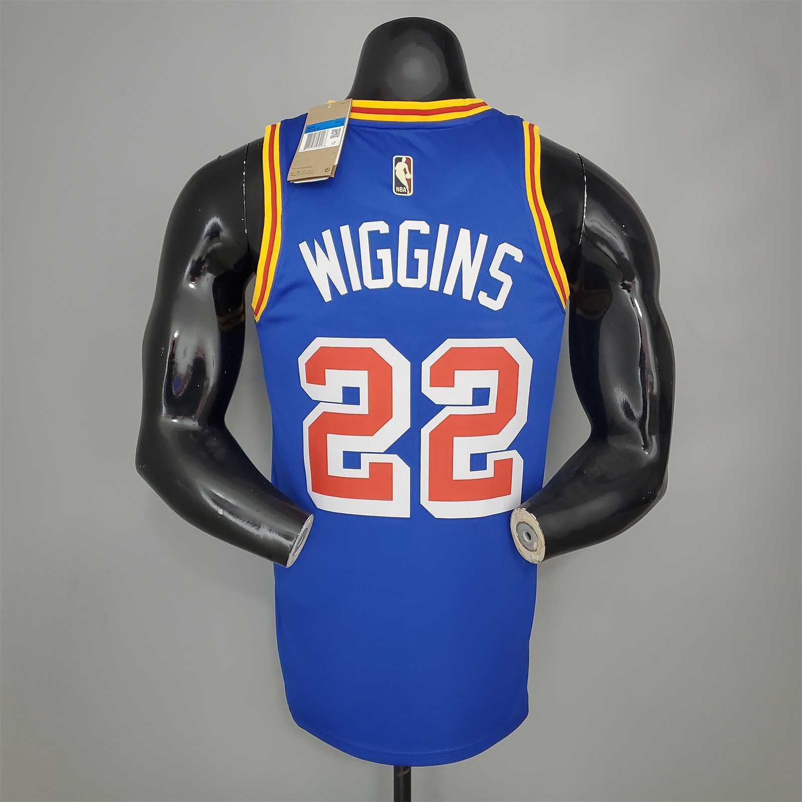 WIGGINS#22 75th Anniversary Warriors Blue