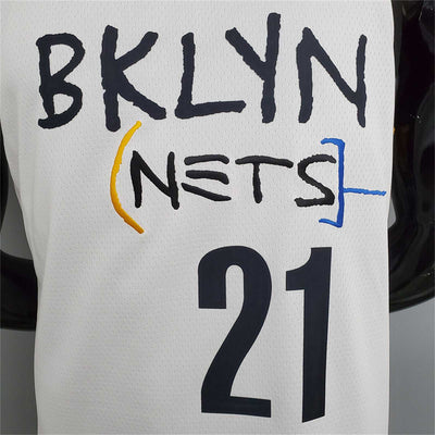 Nets Aldridge #21 graffiti (white)