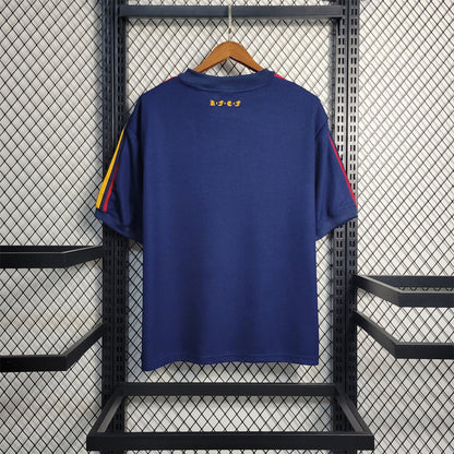 2010 Spain away blue shirt