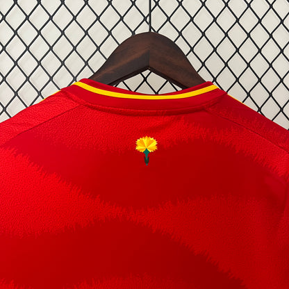 2024 Spain home red soccer jersey