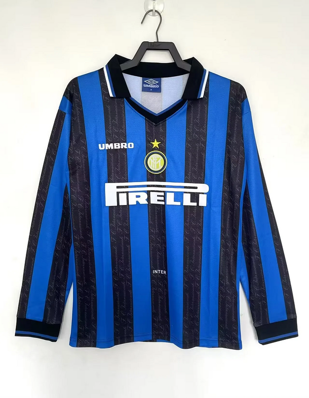 97-98 Inter Milan home long sleeve retro jersey