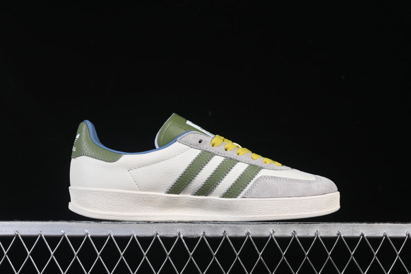 GAZELLE INDOOR LOW-TOP SNEAKERS GREY/WHITE/GREEN
