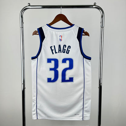 Dallas Mavericks 2023 White FLAGG #32