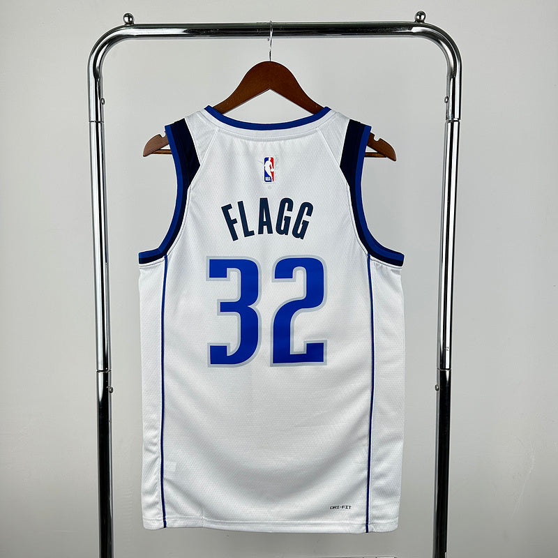 Dallas Mavericks 2023 White FLAGG #32