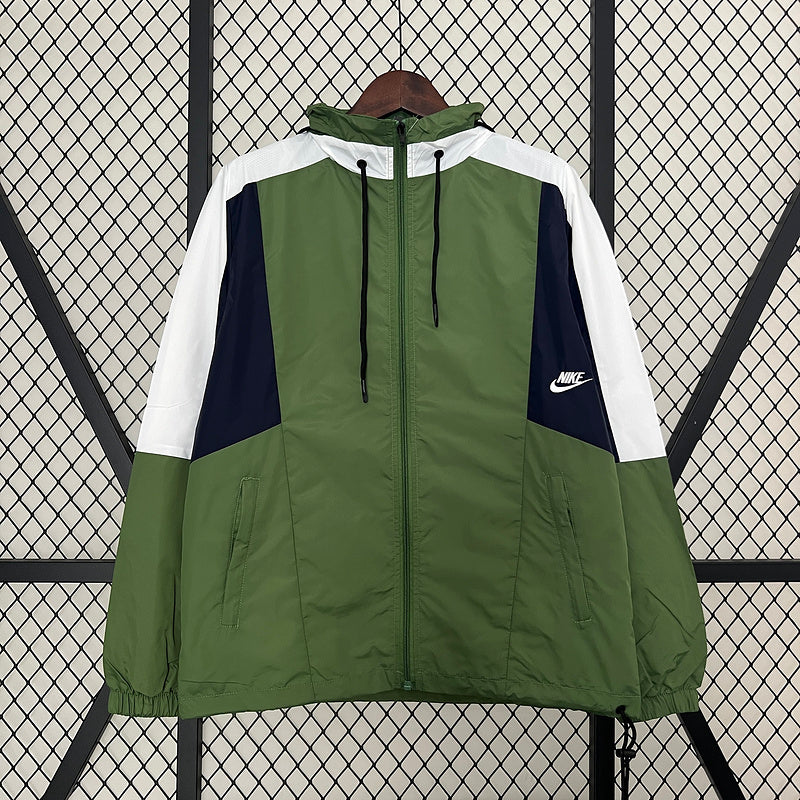 Nike Green, White & Navy Windbreaker