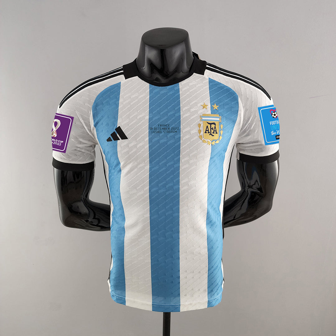 2022 ARGENTINA WORLD CUP FINAL JERSEY PLAYER VERSION tm
