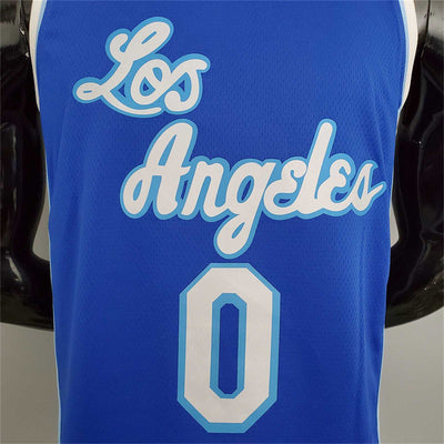Lakers Westbrook#0 Latin Night (High Head) Blue