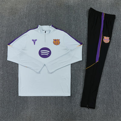 26-27 Season Barcelona Light-Grey Color Football Sweater Set