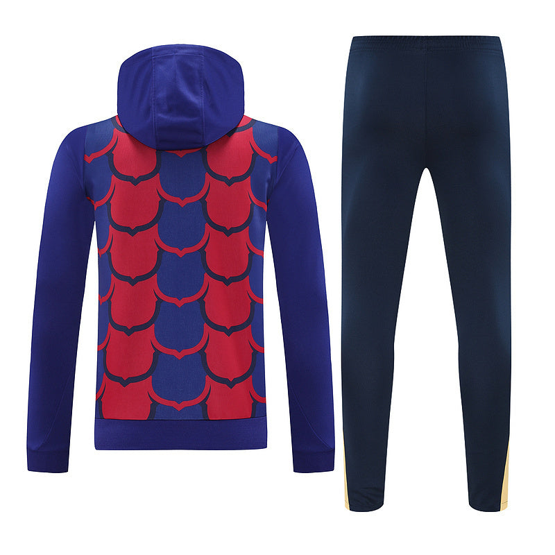 24-25 BAR blue and red hoody suit