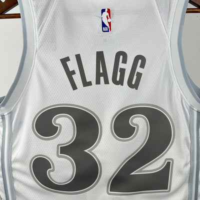Dallas Mavericks 2025 City Edition White FLAGG #32