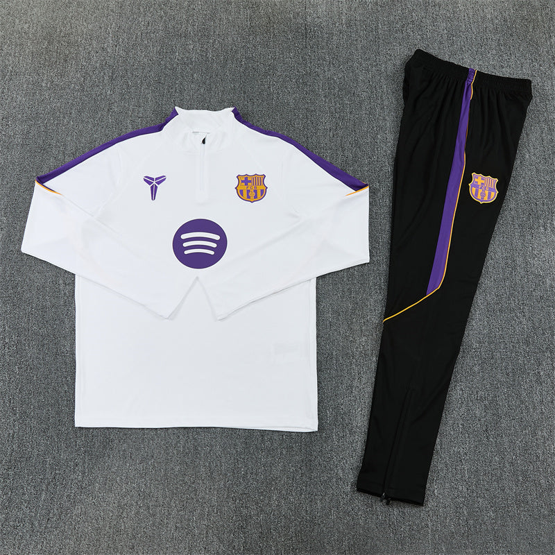 26-27 Season Barcelona White Color Football Sweater Set
