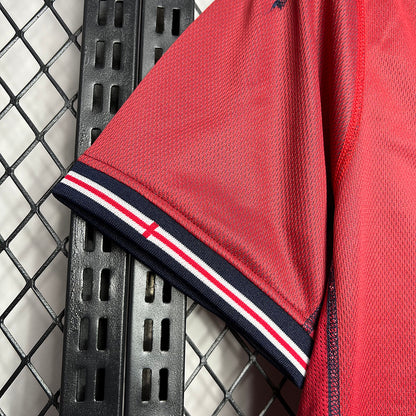 2002 England Away Retro Jersey (Double-sided) tm
