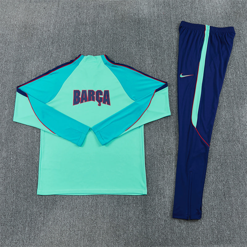 26-27 Season Barcelona Lake-Blue Color Football Sweater Set