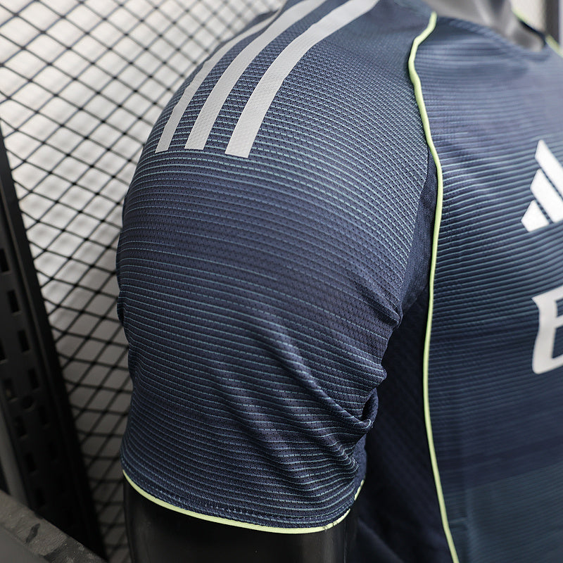 25-26 REAL MADRID away blue player version jersey tm