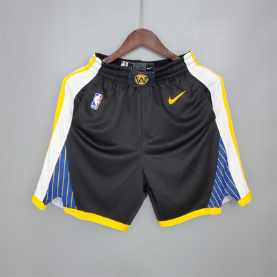 Warriors black NBA shorts