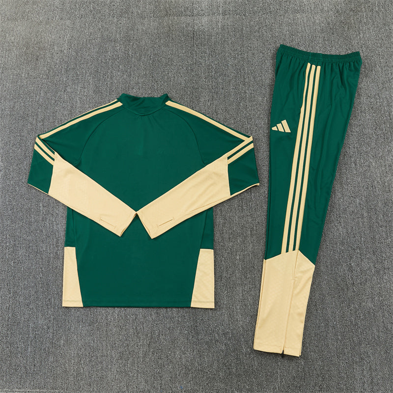 26-27 Season Real Madrid Green Color Football Sweater Set