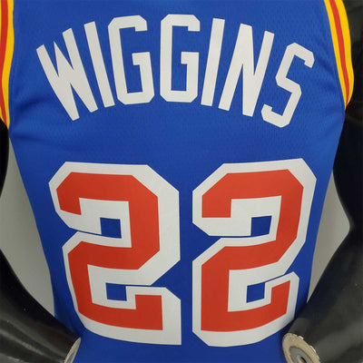 WIGGINS#22 75th Anniversary Warriors Blue